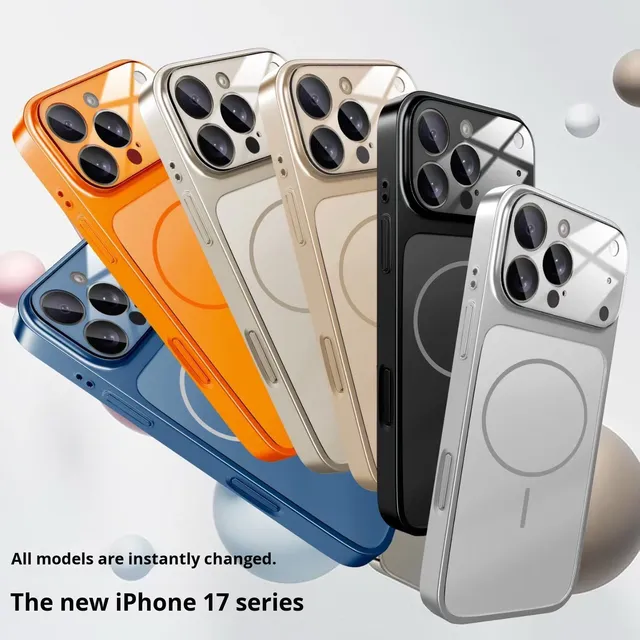 New Design Frosted Full Cover Shockproof Glass Protection Cell Phone Case for IPhone 17 Pro Max 16 15 14 Mobile iPhone case