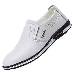 Zapatos Casuales de Vestir para Hombre, Blancos, Estilo Walking, Venta al Por Mayor a Bajo Precio, Cierre Sin Cordones para Primavera/Otoño - Product Image 2