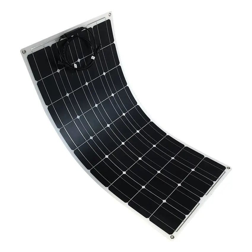 Легкий солнечный модуль CE 100 Вт, монокристаллическая Гибкая pv-панель, тонкая пленка etfe, гибкие солнечные панели 200 Вт для крыши автомобиля