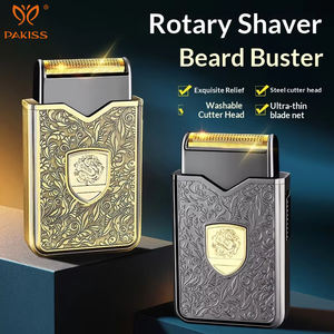 Afeitadora Eléctrica de Doble Cuchilla PAKISS para el Hogar, Inalámbrica, Recargable, para Barba y Rostro, para Hombre - Product Image 2