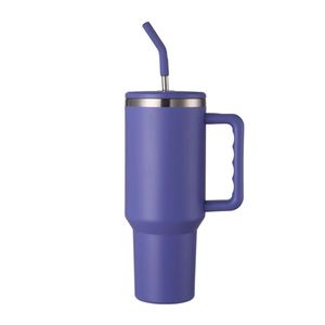 Gobelet isotherme de voyage pour voiture H3.0 avec poignée, 40 oz, couvercle, paille, antidérapant, conception personnalisée ODM OEM - Product Image 5