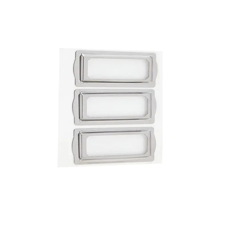 Custom Self-adhesive High Quality Metal Supermarket Shelf Card Label Holder For Office Drawer Tag