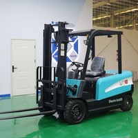 Chariot élévateur électrique 2,5 tonnes, batterie au plomb 60V, équipement de levage robuste avec déplaceur latéral pour la logistique d'usine, prêt à être expédié