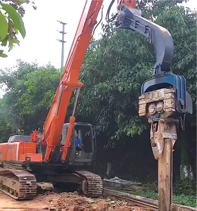 Kualitas tinggi kecepatan tinggi hidrolik bergetar tumpukan palu 450B pile driver palu pemanjangan