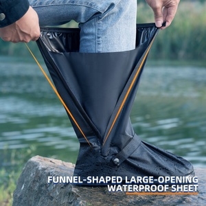 Offre Spéciale, Couvre-Chaussures Imperméables Respirants en PVC Noir Réutilisables pour Hommes et Femmes - Product Image 2