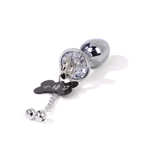 Ensemble de jouets sexuels pour stimulation adulte, comprenant pinces à tétons Sm Bell, plug anal, collier de chat, laisse et chaîne, noir - Product Image 4