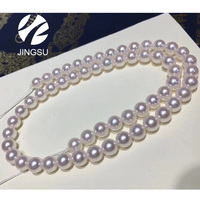 Collier en perles de culture Akoya pour femmes, 12mm, haute qualité, design simple, bijoux fête anniversaire, fermoir en or 9 K