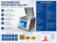 EDS3900PLUS XRF Precious Metal Analyzer Gold Silver Platinum Jewelry Testing Machine High Accuracy 0.1%