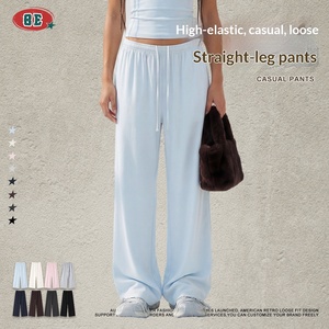 Abbigliamento Femminile |   Nuovi <span class=keywords><strong>Pantaloni</strong></span> <span class=keywords><strong>Larghi</strong></span> Unisex Primavera-Estate 2026, Antirughe, Alta Elasticità, Slim Fit, Casual - Product Image 4