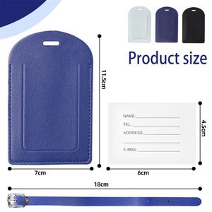 Étiquettes de bagages personnalisées à prix abordable, vente en gros, logo personnalisé, étiquette de bagage en PU pour sacs - Product Image 2