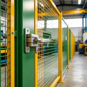 Clôture d'isolation d'entrepôt, barrière modulaire en treillis métallique pour la séparation des zones logistiques - Product Image 4