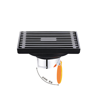 Grille de <span class=keywords><strong>drain</strong></span> de <span class=keywords><strong>sol</strong></span> carrée moderne de 4 pouces en acier inoxydable, insert de carrelage, couvercle de filtre poli pour cuisine, salle de bain, douche - Product Image 5