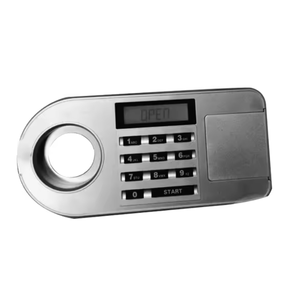 Mini coffre-fort électronique avec clavier en plastique argenté, écran LED, fonction antivol durable, déverrouillage par mot de passe, support H-004 - Product Image 1