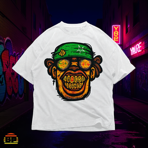 Camiseta Gráfica de Mono Psicodélico, Estilo Y2K, Streetwear, Camiseta con Dibujo de Simio, Estilo Graffiti, Cara Sonriente, Unisex, Adulto - Product Image 1