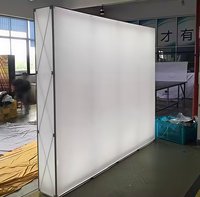 Mur d'affichage en tissu pop-up 13ft x 20ft, impression par sublimation résistante aux UV pour salons professionnels, événements promotionnels de marques en Asie du Sud-Est