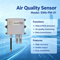 Capteur de particules laser haute précision SW6PM01 PM1 PM2.5 PM10 RS485 Modbus RTU IP65 étanche pour station météorologique de qualité