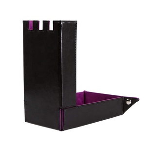 Tour à dés pliable en forme <span class=keywords><strong>de</strong></span> château en cuir PU, idéale pour les voyages, pour des expériences <span class=keywords><strong>de</strong></span> <span class=keywords><strong>jeu</strong></span> <span class=keywords><strong>de</strong></span> table immersives - Product Image 3