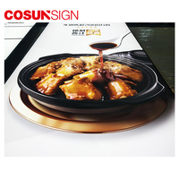 COSUN Restaurant Menu Alimentaire Suspendu Double Face Led Affichage Boîte à Lumière Signalisation