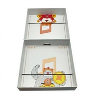 Boîte cadeau en papier personnalisée de style tendance avec compartiments, motif dessin animé, luxe pour votre marque