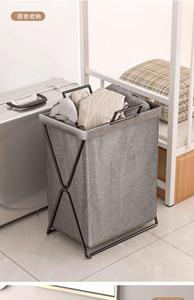 Modern Folding Laundry Basket With Non-Woven Fabric for Clothes Storage - Product Image 6