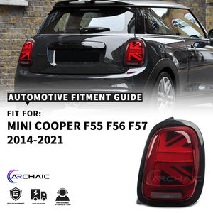 Archaic 第3世代 LED リアライト 2014-2018 BMW Mini <span class=keywords><strong>Cooper</strong></span> F56 JCW John <span class=keywords><strong>Cooper</strong></span> Works用 テールランプ レッド Eマーク認証 - Product Image 5
