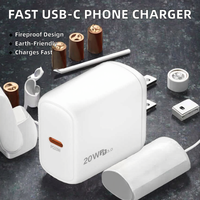 Bloc chargeur USB C 20W, Ocupwei PD 3.0 Chargeur mural à charge rapide, adaptateur secteur USB-C, type C, cube