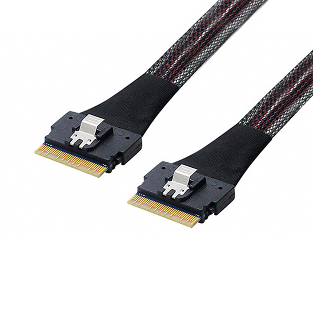 High Quality Factory Original Slim SAS SFF-8654 8i to SFF-8654 8i 74p Cable Popular SAS Cable in Stock