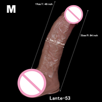 Dildo réaliste de 9,84 pouces, énorme et épais, effet peau, avec grande ventouse, jouet sexuel en silicone réaliste pour stimulation vaginale et anale pour femmes