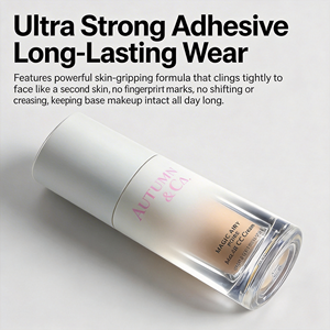 Lotion solaire chimique imperméable - Illuminante et hydratante SPF Visage/Corps Liquide avec poudre pressée - Product Image 3