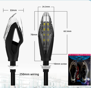Clignotant LED universel pour motos, indicateur de lame en ambre, étanche, Super lumineux - Product Image 2