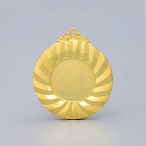 新款畅销金色金属定制奖杯和奖牌，带丝带，压铸和丝网印刷 - Product Image 4