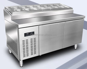 ตู้แช่สลัดแบบตั้งโต๊ะขายดีที่สุด ระบบทำความเย็นแบบอุณหภูมิเดียว พร้อมคอมเพรสเซอร์ สำหรับร้านอาหาร ผลิตในจีน - Product Image 5