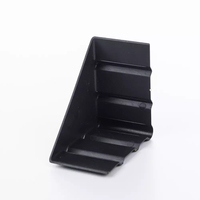Protecteur d'angle en plastique noir Kuliwei, protection d'angle à 3 côtés pour verre, miroir, panneau, emballage de transport, capuchon de protection d'angle en plastique