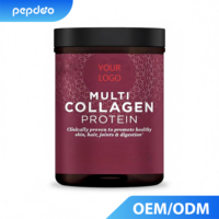 Ancient Nutrition - Péptidos de Colágeno de Animales Alimentados con Pasto, Proteínas, Probióticos, Vitamina C, 45 Porciones, Polvo Instantáneo de 16 oz, Favorece la Salud de la Piel y las Uñas