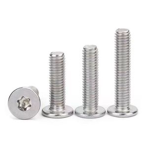 304 Stainless Steel Torx Head Flat Head Screws M2 M3 M4 M5 CM Plum Blossom Standard Grade 10.9 12.9 Passivated - Product Image 4