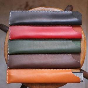 Wholesale Durable Customizable <b>Pocket</b> Hand <b>Fan</b> Bag for Promotional Use Elegant Pu Leather Simple Design - Product Image 4