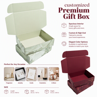 Boîte en papier personnalisée, emballage pliable pour envoi postal, emballage en carton ondulé pour cosmétiques, cadeaux e-commerce