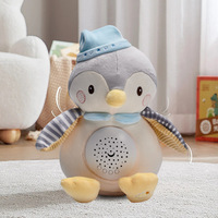 Mignon Apaisant Ours Sommeil Loutre Pingouin Peluche Jouet Tissu Poupée Respirant Rougeoyant Petite Eau Paresseux Son Lumière pour l'Anniversaire des Enfants