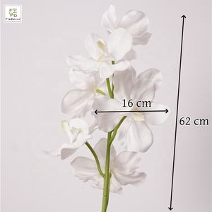 Fleur hydratante haut de gamme 7 têtes Real Touch papillon <span class=keywords><strong>Vanda</strong></span> orchidée fleurs pour salon mariage décoration extérieure - Product Image 4