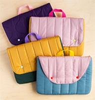 Sacs pochette pour ordinateur portable matelassé rose élégant personnalisé antichoc protection housse d'ordinateur voyage sac pour ordinateur portable à la mode pochette pour ordinateur portable