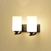 Applique Murale LED Dorée de Haute Qualité en Fer et Verre, Style Nordique Moderne Vintage, pour Couloir, Chambre, Hôtel, Intérieur, Dimmable, Garantie 2 Ans