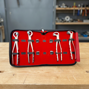 Kit de forceps d'extraction dentaire BK Industries, ensemble de 4 pièces, argent, instruments chirurgicaux manuels, classe I, poignée moletée, CE - Product Image 3