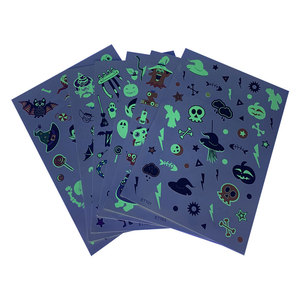 <span class=keywords><strong>Tatuaje</strong></span> Temporal <span class=keywords><strong>Personalizado</strong></span> OEM para Fiesta de Halloween, Diseño Infantil, Divertido y Festivo, Resistente al Agua, <span class=keywords><strong>Tatuaje</strong></span> <span class=keywords><strong>Falso</strong></span> que Brilla en la Oscuridad - Product Image 6