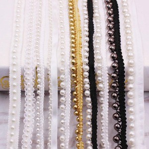 Deeppeel C6-1 1ซม. งานประดิษฐ์ทำมืองานหัตถกรรมริบบิ้นเล็มริบบิ้นตกแต่งเสื้อผ้าสายรัดลูกปัดมุกลูกไม้ - Product Image 2