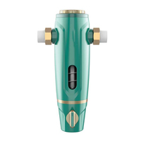 Système de pré-filtration sous évier manuel et automatique en plastique pour usage domestique, 40 microns, réutilisable, avec filtre à sédiments rotatif pour eau.