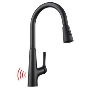 Robinet de cuisine à induction infrarouge avec capteur tactile intelligent, mitigeur d'eau extractible - Product Image 1