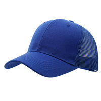 Gorra de béisbol vintage deportiva al por mayor con visera curva de 6 paneles, logotipo personalizado de sarga, parches de poliéster 100%, bordado 3D y parte trasera de malla.