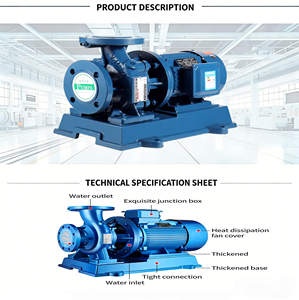 SLW Vertical Inline Centrifugal Pump High Water Booster Pump for Industrial Water Supply - Product Image 5
