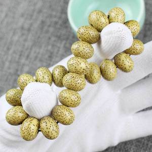 Bodhi Seed <b>Bracelet</b> 18 Beads <b>Ball</b> Shape Antique Style Unisex Everyday Wear Jewelry - Product Image 1