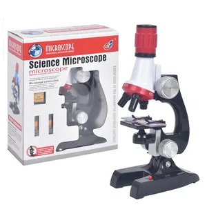 Microscópio biológico infantil hd 1200 vezes, laboratório de ciência, brinquedo educativo para a escola, presente